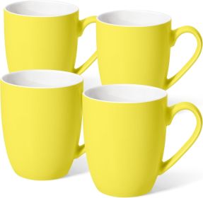 16 oz Large Coffee Mugs Set of 4 Ceramic Coffee Mug White Coffee Cups Tea Cups Idea Gift for Women Men House Warming Gifts New Home Office